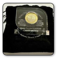 2023 - 1 Lira “2023 Cumhurbaşkanı RTE Göreve Başlama Töreni” Tedavül Hatıra Para-15 (TCTHM-15) UC#467