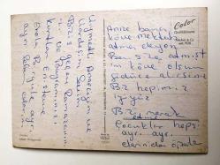 HEDİYE KARTPOSTALI, ALMANYA HANAU TARİHİ MÜZESİ VE BAHÇESİNDEKİ HAVUZ, ARKASI YAZILI, RENKLİ, 15 X 10 CM EBADINDA - 1940'LAR, 1950'LER, 1960'LAR, 1970'LER 1980'LER