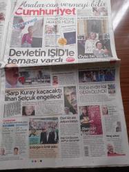 Cumhuriyet Gazetesi - 10 Mayıs 2015 - Kenan Evren Hesap Veremeden Gitti - Diktatörün Ölümü - Milli Güvenlik Konseyi - Kenan Evren - Nurettin Ersin - Tahsin Şahinkaya - Nejat Tümer - Sedat Celasun - 12 Eylül'ün Acı Bilançosu - 12 Eylül Ürünü Anayasa - Resmi Tören Suça Ortak Olmaktır