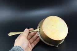 ORJINAL KALAYLI BAKIR TENCERE    DETAYLAR RESIMLERDE       (ASAF KOLİSİ