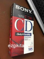 sony vhs kaset (boş vhs kaset) e-240 sony vhs (ambalajı açılmamış)