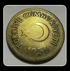 1956 25 KURUŞ (T.C TERS) ÇÇT / TCM0156