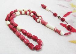 EsKi BELÇİKA BiLaRDo ToPuNDaN KATALİN 33 Lük TESBİH.....7x10mm USTA İMZALI