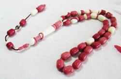 EsKi BELÇİKA BiLaRDo ToPuNDaN KATALİN 33 Lük TESBİH.....7x10mm USTA İMZALI