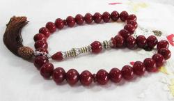 UsTa İşİ GÜMÜŞ İşLeMe İMAMELİ OsMaNLı BeNZeTMe SIKMA KEHRİBAR 33 Lük TESBİH....