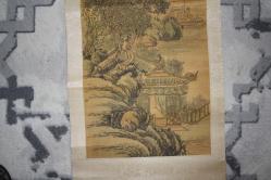 RULO YAĞLI BOYA TABLO ÇİN RESSAM İMZALI DEĞERLİ OLABİLİR ORJİNAL EL YAPIMI    DETAYLAR RESIMLERDE       (antik koli 5