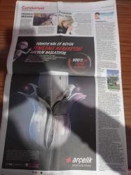 Cumhuriyet Gazetesi - 9 Kasım 2014- Karatede Çifte Zafer - Deniz Gezmiş Mektupları Yazı Dizisi - Cemil Gezmis- Poyraz Ali Cezaevinde Büyüyor - Zeytinlikler Talana Açılıyor - Sınırda Vurulan Kader Ortakaya İçin Tartışmalı Otopsi Raporu - Ermenekte Madenci Kazası - Katalonya Madrid'le Bilek Güreşi - Alevi Açılımından Bilet Çıktı