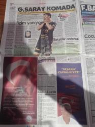 Cumhuriyet Gazetesi - 29 Ekim 2018 - Cumhuriyet'in 95. Yılında Atatürk'ün Aydınlanma Yolunda Yürüyoruz - 3.Havalimanında Yine Ölüm - Fırat'ın Doğusu Vuruldu - Cumhuriyet'in İlanı Başlı Başına Devrim - Atatürk Cumhuriyeti Vicdanda Saklı - Fenerbahçe Cocu İle Vedalaştı - Gazi Mustafa Kemal Atatürk Fotoğrafı