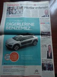 Cumhuriyet Gazetesi - 17 Nisan 2015 - Reza Zarrab Beşiktaş Takımından Loca Almış - Alternatif TÜSİAD - Vergi Nedeniyle ABD Vatandaşlığından Çıkan Ömer Faruk Kalyoncu Kim - 17 Aralık'ın İki Yüzü - Ethem Mahçupyan'a Soykırım Cezası - Gezi'deki Çadırlar Mumdan Yanmış - Ali Ağaoğlu'ndan Küfürlü Baskın