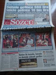 Sözcü Gazetesi - 13 Ekim 2012 - Hoşçakal Kral Alex De Souza - En Yüksek Memur Maaşı Kandırmacası - Şehide Gelince 680 Lira Vekile Gelince 10 Bin Lira - Atatürk'ü Cumhuriyeti Emanet Ettiği Nesli Bu Hale Getirdiler - Suriye İle Havada Karada ve Denizde Yüksek Gerilim - Diyarbakır Emniyet Müdürü Recep Güven PKK İçin Ağladı Soruşturma Açıldı - Recep Tayyip Erdoğan'a Yerel Seçimler İçin Referandum Şoku