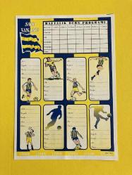 Fenerbahçe Sarı Kanaryalar  Nostaljik Ders Programlı Okul Etiketi Çıkartma Tabaka