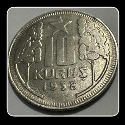 1938 Yılı 10 KURUŞ (TCM1938)