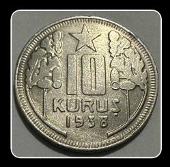 1938 Yılı 10 KURUŞ (TCM1938)