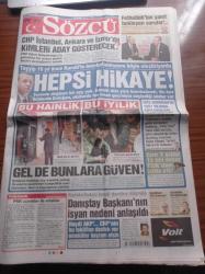Sözcü Gazetesi - 22 Şubat 2013 -  Beşiktaşlı Filip Holosko Türk  Vatandaşı Olmak İstiyorum - CHP İstanbul Ve Ankara'da Kimleri Aday Gösterecek - Kemal Kılıçdaroğlu Uğur Dündar'a Konuştu - Fettullah Gülen'den Yanıt Bekleyen Sorular - Recep Tayyip Erdoğan 16 Yıl Önce Kandil'in Bombalanmasını Böyle Eleştiriyordu Hepsi Hikaye - Danıştay Başkanı Hüseyin Karakullukçu'nun İsyan Nedeni Anlaşıldı - Teröristler Okul Ve Bayrak Yaktı