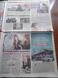 Sözcü Cumartesi Gazetesi - 27 Mayıs 2017 - Migren - Burcu Hanif - Emel Müftüoğlu -Claudia Schiffer'in Otuz Yılı - Babel'in Oğlu Türk Kızından - Cem Yılmaz Çekimlerine Ağustos'ta Başlayacağı Arif V 216 Okuma Provasına Seyirci Aldı - Hande Erçel - Sertab Erener - Mert Fırat - Yüzyılın En İyi Giyinen Lideri Atatürk