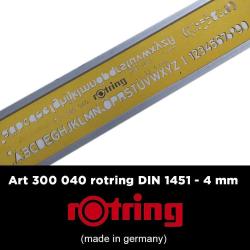 ROTRING 4 mm Yazı Şablonu