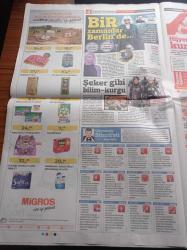 Sözcü Cumartesi Gazetesi - 29 Mayıs 2017 - Demet Şener'den Babasına Fikret Şener'e Yanımda Olmanı Çok İsterdim - Çağla Şikel Fotoğrafı - Rafet El Roman İle Tuğba Altıntop'un Kızları Büyüdü - Türkan Şoray Hayranlığıyla Buluştu - Şarkıcı Gülşen Çok Klip Çöpe Attım - Sertab Erener - Oda Müziğinden Müzikale
