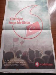 Sözcü Pazar Gazetesi - 15 Temmuz 2018 - Tuba Ünsal'ın Romantik Tatiline Hayran Tepkisi - Tarkan Baba Oldu Tebrik Yağıyor - Bade İşçil Ben Hep Top Model Kalacağım - Burçin Terzioğlu Evlenmeyi Düşünmüyorum - Tuba Büyüküstün Umut Evirgen Konser Aşıkları - Festivalin Gelirleri Tohum Otizm Vakfı'na - Joan Baez Türkiye Benim İçin Özel Bir Ülke