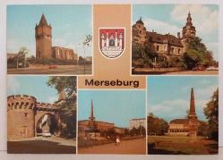 ŞEHİR KARTPOSTALI-ALMANYA/MERSEBURG ESKİ MİMARİ YAPILAR TURİSTİK YERLER,ARKASI YAZILMAMIŞ, RENKLİ, 12 X 16 CM EBADINDA - 1950'LER, 1960'LAR, 1970'LER, 1980'LER