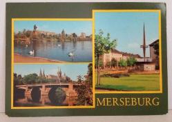 ŞEHİR KARTPOSTALI-ALMANYA/MERSEBURG ESKİ MİMARİ YAPILAR TURİSTİK YERLER,ARKASI YAZILMAMIŞ, RENKLİ, 12 X 16 CM EBADINDA - 1950'LER, 1960'LAR, 1970'LER, 1980'LER