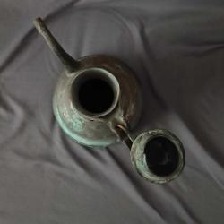 Osmanlı Dönemi El Dövme Bakırdan İmal Edilmiş İbrik.