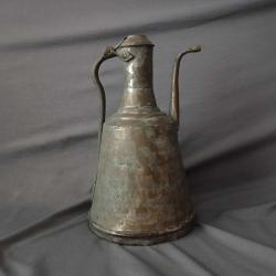 Osmanlı Dönemi El Dövme Bakırdan İmal Edilmiş İbrik.