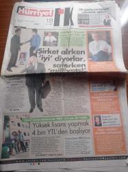 Hürriyet İnsan Kaynakları Gazetesi - 18 Eylül 2005 - Telsim Yönetim Kurulu Üyesi Doçent Doktor Yaşar Akgün - FBI Ajanlarına Kolejde Yöneticilik Eğitimi - Telsim'de Krizi İyi Yönettik Değeri 3 Milyar Dolar Arttı - Tekofaks Genel Müdürlüğü'ne Serhat Tatlı Getirildi - Netron'a Yeni Yönetici Direktörü - Bilişimciler Dünyaya Açık Eleman İstiyor