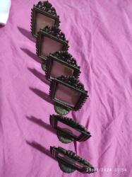 Antika Sarı Pirinç Fotoğraf Çerçevesi 4 Adet Avrupa Gayet temiz,Kırık veya çatlak degildir,camı üzerindedir.