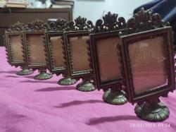 Antika Sarı Pirinç Fotoğraf Çerçevesi 4 Adet Avrupa Gayet temiz,Kırık veya çatlak degildir,camı üzerindedir.