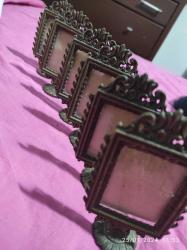 Antika Sarı Pirinç Fotoğraf Çerçevesi 4 Adet Avrupa Gayet temiz,Kırık veya çatlak degildir,camı üzerindedir.