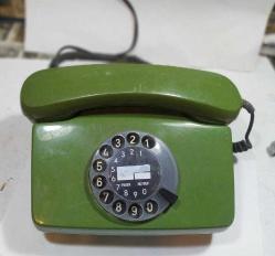 Antika - YEŞİL RENK ESKİ ÇEVİRMELİ TELEFON - kitantik - kitaLog