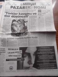 Milliyet Gazetesi - 9 Eylül 2001- Üzeyir Garih’in Katili Yener Yermez Üzeyir Garih'in Kolunu Bükerek Öldürmüş - Sakıp Sabancı Af Çıkaranlara Soruyor Vicdanınız Rahat Mı - Sevan Nişanyan Cezaevinde - 14 Bin Masonumuz Var - Hiram Usta Ve Dul Kadının Çocukları - Ajda Pekkan - Sedat Peker Cami İçin Yardım Yaptı