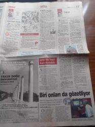 Milliyet Gazetesi - 9 Eylül 2001- Üzeyir Garih’in Katili Yener Yermez Üzeyir Garih'in Kolunu Bükerek Öldürmüş - Sakıp Sabancı Af Çıkaranlara Soruyor Vicdanınız Rahat Mı - Sevan Nişanyan Cezaevinde - 14 Bin Masonumuz Var - Hiram Usta Ve Dul Kadının Çocukları - Ajda Pekkan - Sedat Peker Cami İçin Yardım Yaptı