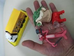 Tipitip reklam görselli taşıma nakliye kamyon baby Yoda pembe panter ışıklı Fil Anahtarlık set koleksiyon dekor hediye nostalji tasarım süs hobi eğlence vintage aksesuar promosyon reklam