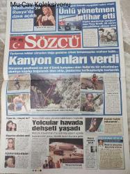 Sözcü Gazetesi, 21 Ağustos 2012, Adnan Keskin, Madonna, Tony Scot, Top Gun, Gazap Ateşi, Ridley Scott, Kate Moss, Fatih Terim, Sadri Şener, Ünal Aysal, Metin Diyadin, Milos Krasic, Alex de Souza, Aziz Yıldırım