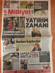 Milliyet Gazetesi , 21 Nisan 2016 , Yatırım Zamanı , Berat Albayrak , Atilla Özdemiroğlu'nu Kaybettik , Ahmet Davutoğlu , Murat Çetinkaya , 4 Kuşak Kraliyet , Jennifer Aniston , Fenerbahçe , Volkan Şen , Vitor Pereira , Beşiktaş , Fikret Orman , Galatasaray , Dursun Özbek