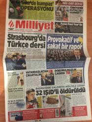 Milliyet Gazetesi , 20 Nisan 2016 , Strasbourg'da Türkçe Dersi , Recep Tayyip Erdoğan , Kerem Bürsin , Serenay Sarıkaya , Ahmet Davutoğlu , Hrant Dink , Devlet Bahçeli , Aziz Yıldırım , Fenerbahçe , Robin Van Persie , Alex De Souza , Ömer Onan , Galatasaray , Şenol Güneş , Sneijder , Cissokho , Dursun Özbek