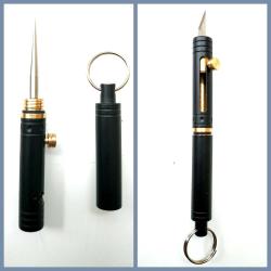 OMENİV'DEN SÜRGÜ MEKANİZMALI MİNİ MAKET BIÇAĞI BİSTÜRİ OYMA KESME DELME FONKSİYONLU ÇAKI BIÇAK ANAHTARLIK OUTDOOR
