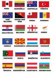 Dünya Bayrakları Boyama Kitap Seti (2 Kitap)