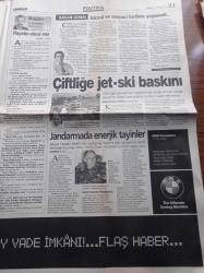 Milliyet Gazetesi - 13 Mayıs 2001 - Bülent Ecevit Hükümet Yerinde Duruyor - Devlet Bahçeli Uyum İçinde Çalışıyoruz - Ankara'da Kuban Kazak Uçtu - Cavit Kavak İzlenmekten Son Anda Kurtuldu -  Beyaz Enerji Soruşturma Dosyası - Kulak Süleyman Demirel'e Uzandı - En İyisi Benim Annem