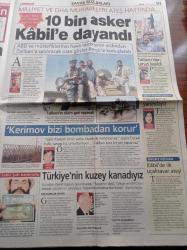 Milliyet Gazetesi PAZAR EKONOMİ EKİ - 7 Ekim 2001 - Başbakan Bülent Ecevit  Devleti Değil Özel Sektörü Küçülttük - Köşk'e Telgraf Yağmuru - Başbakan'a TIR'a Katılın Önerisi - Zahir Şah Banknotu - ABD'den Yeni Casus  Uydu - ABD Dışişleri Bakanı Powell Altıpatları  Çekmedik - 10 Bin Asker Kabil'e Dayandı - Kırmızı Bültendeki Ladin -