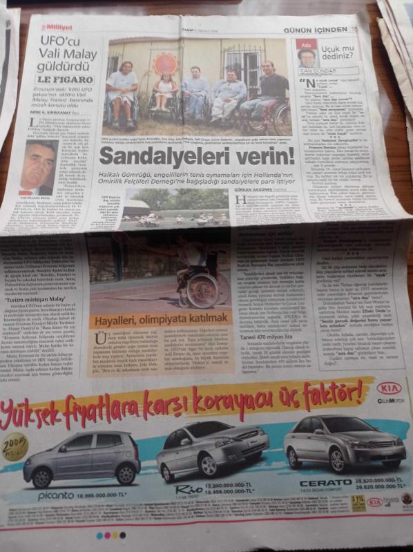 Milliyet Gazetesi 8 Ağustos 2004 Formula 1 e İlk Asfalt  