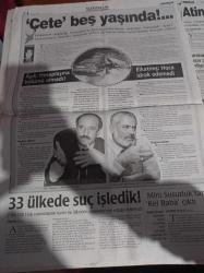 Milliyet Gazetesi - 2 Kasım 2000 - Diskoda Mehter - Müzik Sanatçısı Ahmet Şafak Milli Değerlerimiz İstismar Edilmesin -  Balet Tan Sağtürk - MHP Faşizme Geçit Yok - Sadettin Tantan Menfaatçilerle Örtülü Savaş Var - Bülent Ecevit Yazarlara Sinirlendi - Süleyman Demirel 77 Yıl Rüzgar Gibi Geçti -  Meclis'te Ahmet Necdet Sezer Kavgası
