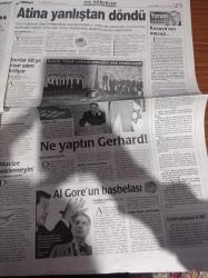 Milliyet Gazetesi - 2 Kasım 2000 - Diskoda Mehter - Müzik Sanatçısı Ahmet Şafak Milli Değerlerimiz İstismar Edilmesin -  Balet Tan Sağtürk - MHP Faşizme Geçit Yok - Sadettin Tantan Menfaatçilerle Örtülü Savaş Var - Bülent Ecevit Yazarlara Sinirlendi - Süleyman Demirel 77 Yıl Rüzgar Gibi Geçti -  Meclis'te Ahmet Necdet Sezer Kavgası