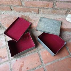 Eski Teneke Nalbur Kutusu 2'li set vintage