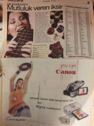 Beylikdüzü Migros Alışveriş Merkezi Gazetesi , 5 Kasım 2005 , Alışveriş Benim Tutkum , Göksel , Aydın Yurdum , Özsüt , Kokuların Dansı , Ece Türkiye 5 Yaşında , Bu Kışın Gözdesi Uzun Mantolar , Alışveriş Yapmak Dünyanın En Eğlenceli Şeyi , Yeni Yıla Hazırlanıyoruz , Eğlencelerle Dolu Ramazan