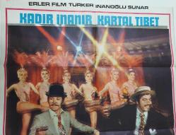 ESKİ DÖNEM BİTİRİM KARDEŞLER-KADİR İNANIR-KARTAL TİBET-MERAL ZEREN-TURGUT ÖZATAY ORİJİNAL SİNEMA AFİŞİ ÇOK NADİRDİR