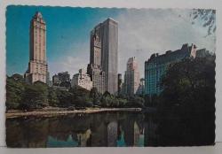 ŞEHİR KARTPOSTALI-ABD/NEW YORK CENTRAL PARK GÜNDÜZ,ARKASI YAZILMIŞ, RENKLİ, 12 X 16 CM EBADINDA - 1950'LER, 1960'LAR, 1970'LER, 1980'LER
