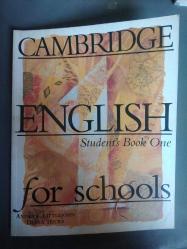 ENGLISH STUDENT'S BOOK ONE FOR SCHOOLS- CAMBRIGE - İKİNCİ EL