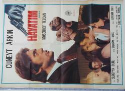 ESKİ DÖNEM HAYATIM-CÜNEYT ARKIN-MÜŞERREF TEZCAN-BİLAL İNCİ-SÜLEYMAN TURAN ORİJİNAL SİNEMA AFİŞİ ÇOK NADİRDİR